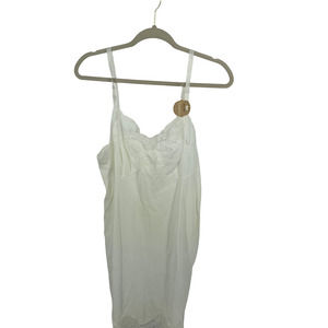 Mistee Womens Slip White Lace Size 36 Vintage